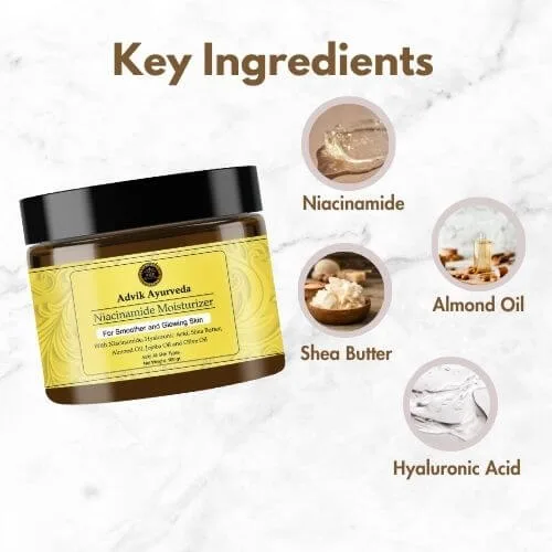 Advik Ayurveda Niacinamide Moisturizer for Glowing Skin, 100 ml