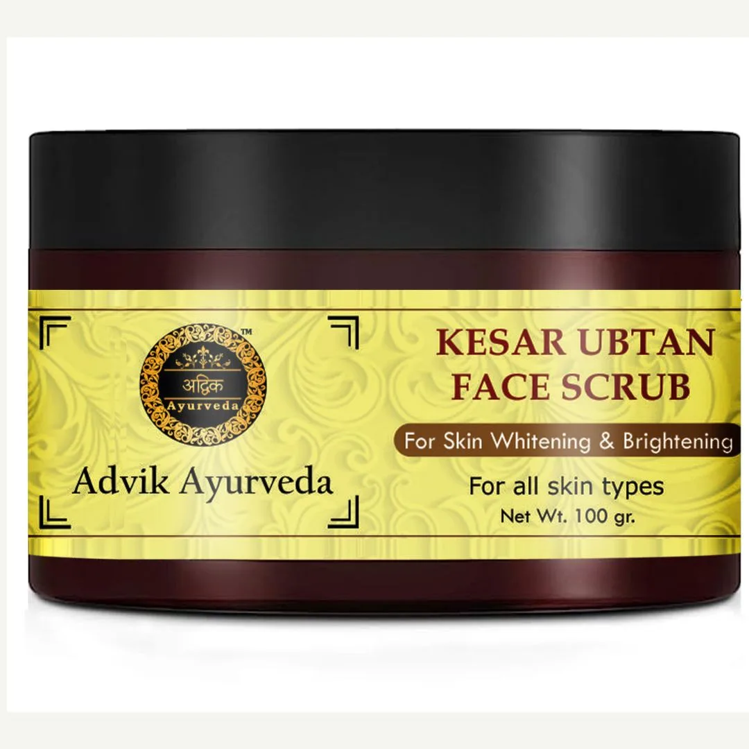 Advik Ayurveda Kesar Ubtan Face Scrub