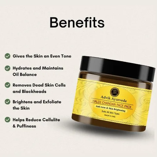 5 Natural Ingredients for Skin Lightening You Should Try 5 Haldi Chandan Face Pack by Advik Ayurveda
