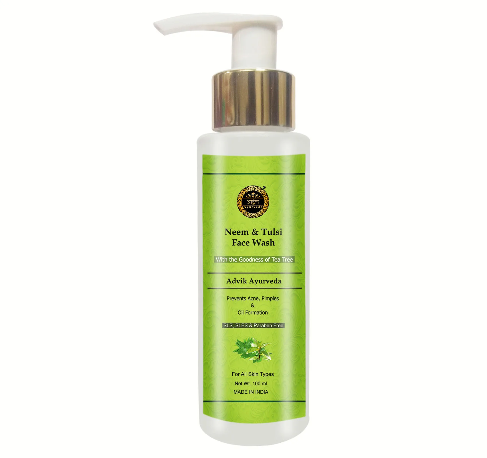 Advik Ayurveda neem basil face wash 