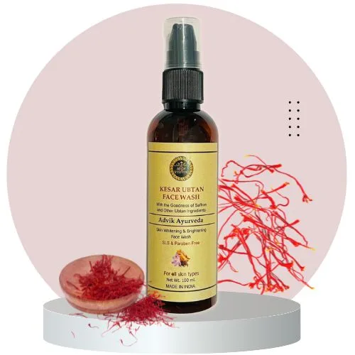 Advik ayurveda kesar ubtan face wash 100ml jpg