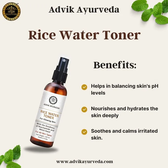 Rice Water Toner by Advik Ayurveda