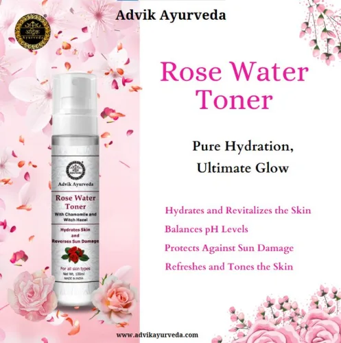 Top 10 Benefits of Using Natural Skincare Products 9 Rose Water Toner by advik ayurveda