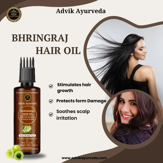 Advik Ayurved Bhringraj Hair Oil with Amla