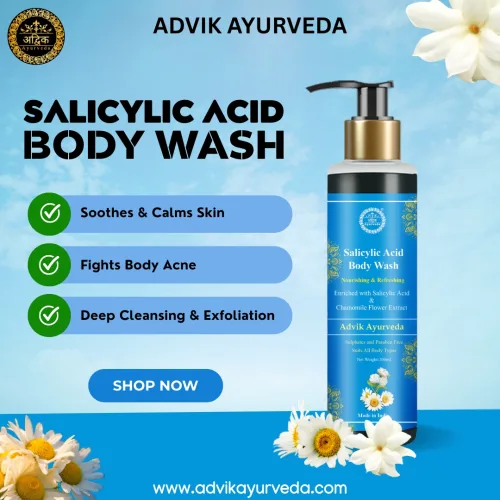 How to Use Sulphates Free Body Wash for Healthy Skin 3 Advik Ayurveda salicylic Acid Body Wash